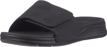 Skechers Men's Go Consistent Slide Sandals  Athletic Beach Shower Shoes with Foam Cushioning, Black, 9