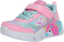Skechers Baby Girl's Unicorn Dreams 302694N (Toddler), Pink/Turquoise, 8 Toddler