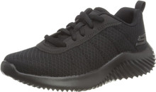 Skechers Unisex-Child Bounder Sneaker, Black/Black, 2 Little Kid