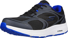 Skechers Men's GOrun Consistent Sneaker, Black/Blue, 10