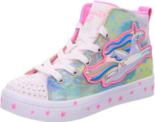 Skechers Kids Girls TWI-Lites 2.0 Sneaker, Pink/Multi, 1.5 Little Kid