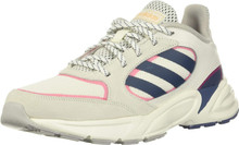 adidas Women's 90s Valasion Sneaker, Cloud White/tech Ink/Real Pink, 7.5 M US