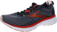 Brooks Women's Transmit 3 Running Shoe, Ebony/Oyster/Hot Coral, 6.5