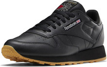 Reebok Classic Leather Sneaker, Core Black/Pure Grey 5/Reebok Rubber Gum-03, 12 Women/10.5 Men