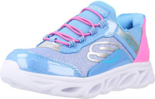 Skechers Unisex-Child Flex Glide Sneaker, Blue/Pink, 13.5 Little Kid