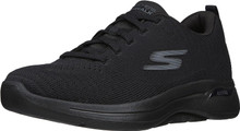 Skechers mens Gowalk Arch Fit-athletic Workout Walking Shoe With Air Cooled Foam Sneaker, Black, 7.5