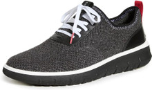 Cole Haan Men's Generation Zerogrand Stitchlite Sneaker, Gray Pinstripe/Black Knit/Barbados Cherry/Black, 11.5