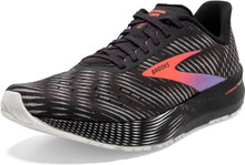 Brooks Women's Hyperion Tempo Road Running Shoe, Black/Coral/Purple, 8