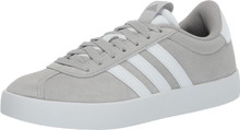 adidas Women's Vl Court 3.0 Sneaker, Grey/White/Silver Metallic, 9