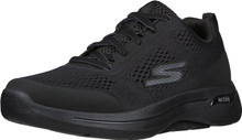 Skechers mens Gowalk Arch Fit-athletic Workout Walking Shoe With Air Cooled Foam, Black, 9.5