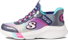 Skechers Girl's Dreamy Lites-Colorful Prism Sneaker, Navy/Multi, 5.5 Big Kid
