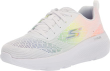 Skechers Women's Go Run Elevate-Levana Sneaker, White/Multi, 10