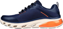 Skechers Men's Glide-Step Flex Air Sneakers, Navy/Orange, 12