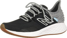 New Balance Kid's Fresh Foam Roav V1 Lace-Up Running Shoe, Black/Light Aluminum, 3.5 Big Kid