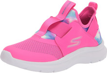 Skechers Girl's Kids Skech Fast - Surprise Groove Slip-on Sneaker (Little Kid/Big Kid), Hot Pink/Multi, 2 Little Kid