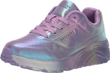 Skechers Girl's Uno Lite Sneaker, Purple/Multi, 1.5 Little Kid