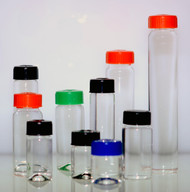 27X95mm (40ml) Wide Mouth Vials With Caps