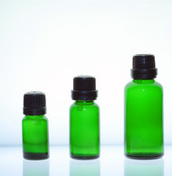 10ml, Green Euro Dropper Bottles