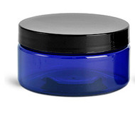 8 oz PET Heavy Wall Jar With  Caps.