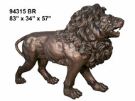 83" Bronze Lion - Right