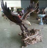 Custom-made Eagle Landing in a Nest