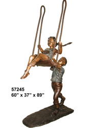 Boy Pushing a Girl on a Swing - 89" Design