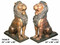 Sitting Lions - Left & Right Pair