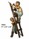 Two Boys on a Ladder with a Hose