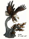 Swooping Eagle, Catching Fish - 87" Design