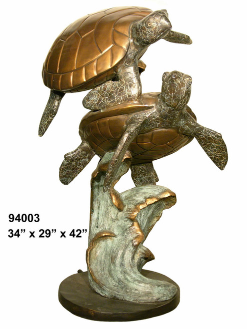 2 Sea Turtles - 42" Design