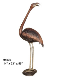 Flamingos - Neck Stretched - Bronze Patina