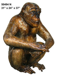 Sitting Monkey - Special Patina, Style NA