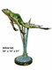 Resting Frog with Marble Base - Special Patina, Style NA