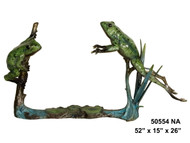 2 Frogs on a Branch - Special Patina, Style NA