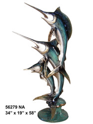 Swordfish Family - 58" Design - Special Patina, Style NA
