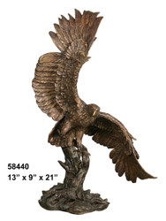 Eagle Landing on a Branch - with Marble Base (not shown)
