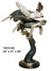 Sea Turtles Swimming with Fish Fountain - Special Patina, Style NC