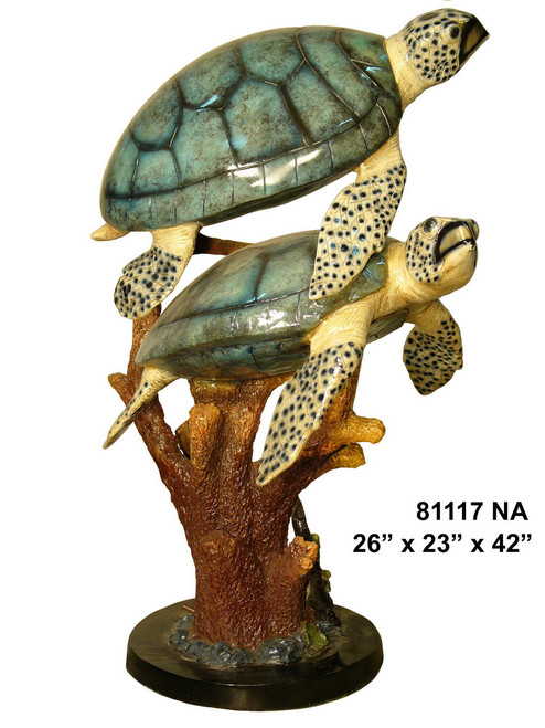 Pair of Sea Turtles - Special Patina, Style NA