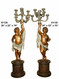 Cherubs on Pedestals, Left & Right Pair
