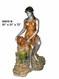 Maiden With a Water Pitcher, Rock Formation Base - Special Patina, Style N