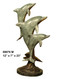 Dolphin Family - 23" Design - with Marble Base