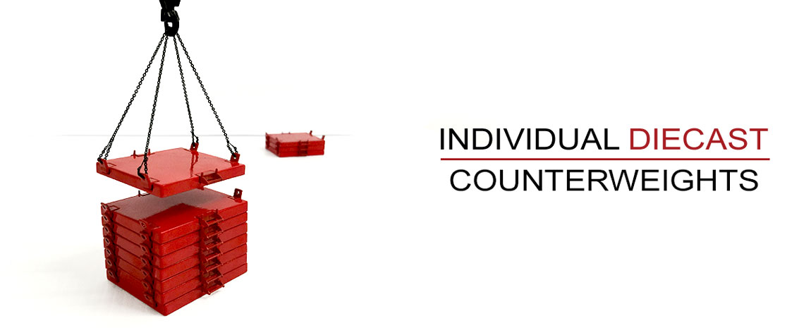 Manitowoc 16000 features individual diecast counterweights
