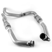 BASSANI 54150L3 STAINLESS STEEL  MID PIPE WITH HIGH FLOW RACE CATS 1999-2004 FORD SVT LIGHTNING  02-03 SUPERCHARGED HARLEY
