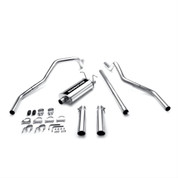 Exhaust System, Cat-Back, Stainless Steel, Polished Stainless Tips, Ford, Pickup, 4.6, 5.4L, Kit