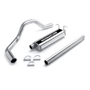 Exhaust System, Cat-Back, Stainless Steel, Polished Stainless Tip, Ford, Pickup, 4.6, 5.4L, Kit