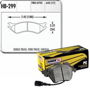 HAWK HB299Z.650 PERFORMANCE CERAMIC FRONT BRAKE PADS   99-04 FORD SVT LIGHTNING 02-03 HARLEY SUPERCHARGED