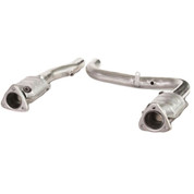 DESCRIPTION 
2 1/2" x OEM Stainless Steel Catted Connection Pipes
Includes Kooks High Flow Race Catalytic Converters
OEM outlet for use with stock exhaust
Must Be Used With Kooks Headers
These products are NOT legal for sale, installation, or use on a licensed vehicle in the state of California, and they do NOT meet CARB compliance
SPECS 
SKU	13313200
Year Range	1999-2004
Engine Type	5.4L 2V
Gauge	16
Inlet	2.500
Outlet	OEM
Weight	20 lbs

VEHICLE FITS 
1999 FORD F-150 V8 
2000 FORD F-150 V8 
2001 FORD F-150 V8 
2002 FORD F-150 V8 
2003 FORD F-150 V8 
2004 FORD F-150 V8 
