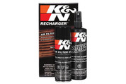 K & N FILTERS 99-5000 AIR FILTER CLEANER KIT RECHARGER 12 OUNCE BOTTLE OF CLEANER  6-1/2 OUNCE  SPRAY BOTTLE OF OIL GREAT FATHER'S DAY GIFT