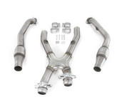 BASSANI 46993  X-PIPE  FORD 1999-2004 MUSTANG GT  1999-2001 COBRA WITH HI-FLOW RACE CATS STAINLESS STEEL BE-46993