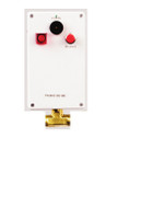 Brass Low Gas Pressure Alarm 110 VAC Power 1/4" NPTF Connections With Audio/Visual Alarm And Silence Button